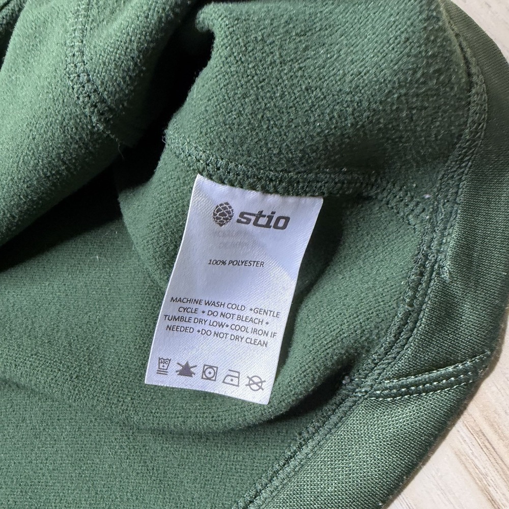 Stio Men's Gannett Peak Fleece 1/2 Zip Pullover Sweater Green Size Small Stretch - Picture 6 of 16